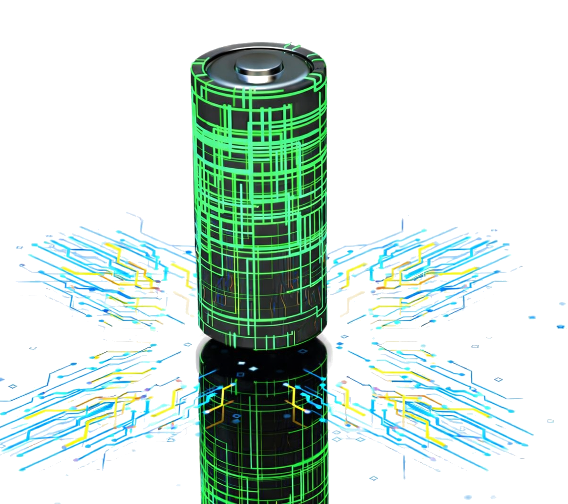 Battery cell on a circuit network